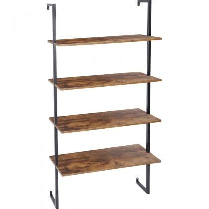 wood and metal wall-mounted Storage Racks